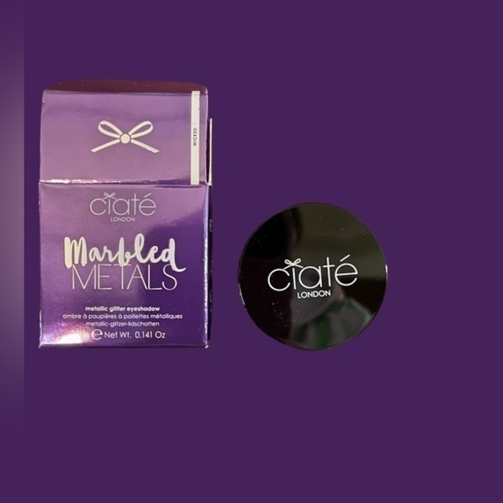 Ciate London Marbled Metals Metallic Glitter eyeshadow color Wicked